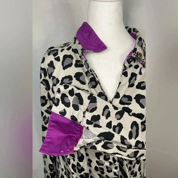 Lane Bryant button down shirt animal print - Picture 8 of 9